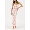 Blu Pepper Floral Maxi Dress In Pink Multi