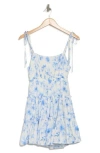 Blu Pepper Floral Minidress