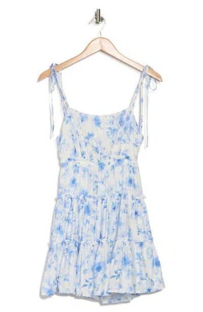 Blu Pepper Floral Minidress