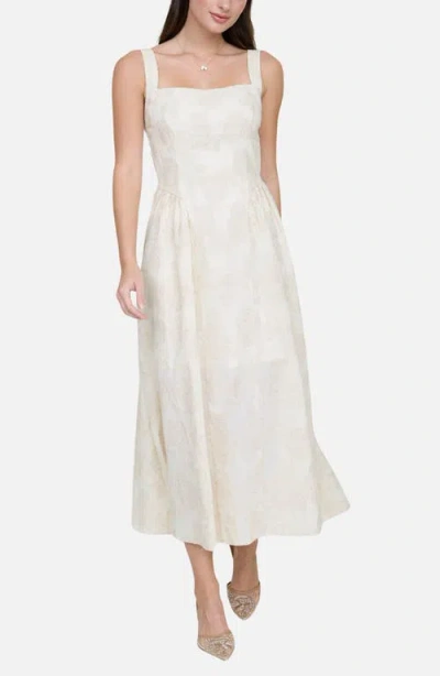 Blu Pepper Floral Print Sundress In White