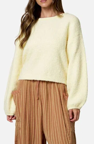 Blu Pepper Fuzzy Knit Pullover Sweater In Multi