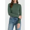 Blu Pepper High Neck Knit Top In Green