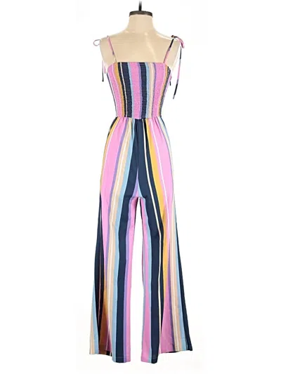 Pre-owned Blu Pepper Jumpsuit In Pink