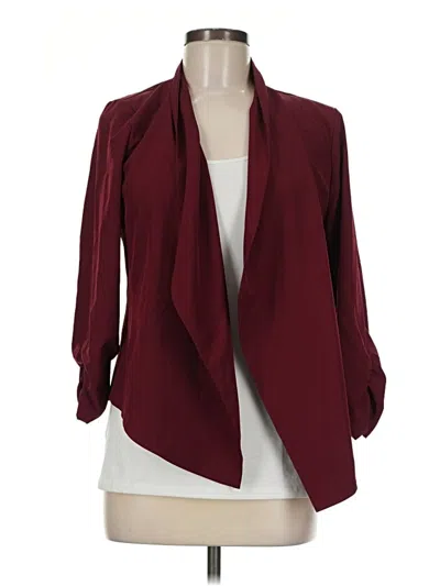 Pre-owned Blu Pepper Kimono In Burgundy