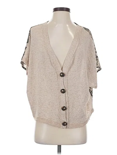Pre-owned Blu Pepper Kimono In Tan