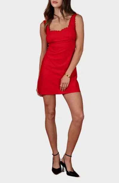 Blu Pepper Lace Trim Minidress
