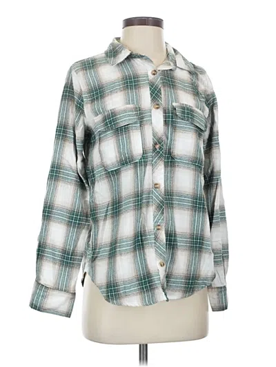 Pre-owned Blu Pepper Long Sleeve Blouse In Blue