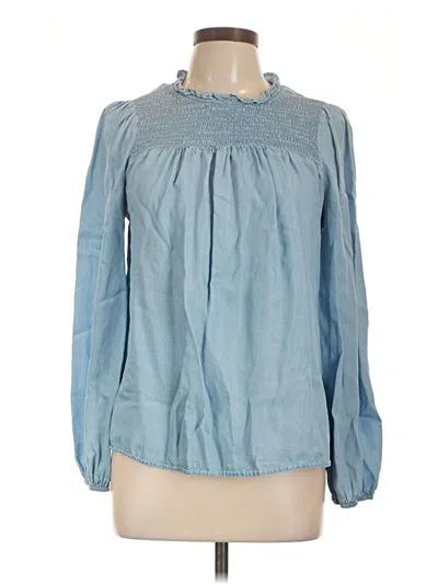 Pre-owned Blu Pepper Long Sleeve T-shirt In Blue