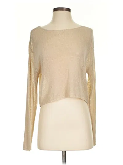 Pre-owned Blu Pepper Long Sleeve T-shirt In Gold