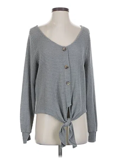 Pre-owned Blu Pepper Long Sleeve T-shirt In Gray