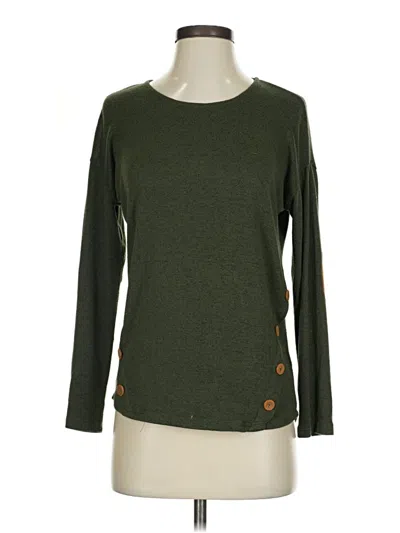 Pre-owned Blu Pepper Long Sleeve T-shirt In Green