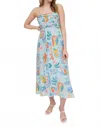 Blu Pepper Maribelle Dress In Sage In Multi