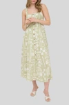 Blu Pepper Mixed Print Midi Sundress
