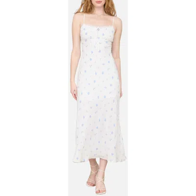Blu Pepper Nautical Print Empire Waist Sundress In White