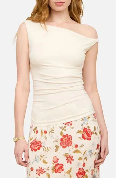 Blu Pepper Off The Shoulder Top In Neutral