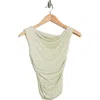 Blu Pepper One-shoulder Top In Green