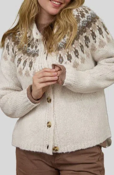 Blu Pepper Pattern Cardigan In Multi