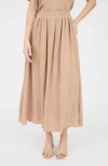 Blu Pepper Pleated Maxi Skirt