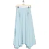 Blu Pepper Pleated Maxi Skirt In Light Blue