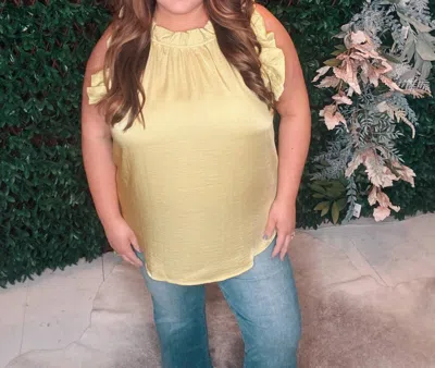 Blu Pepper Plus Size Ruffle Trim Blouse In Kiwi