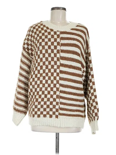 Pre-owned Blu Pepper Pullover Sweater In Brown