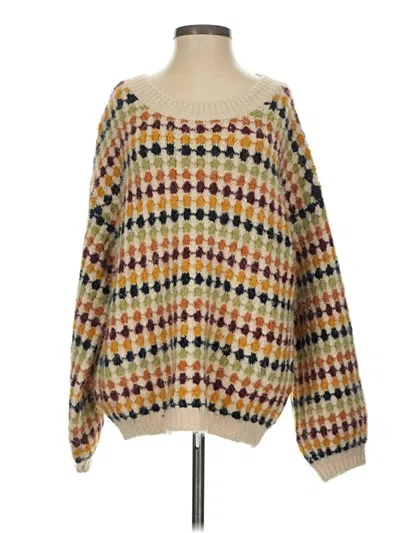 Pre-owned Blu Pepper Pullover Sweater In Brown