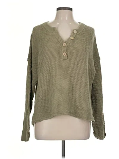 Pre-owned Blu Pepper Pullover Sweater In Green