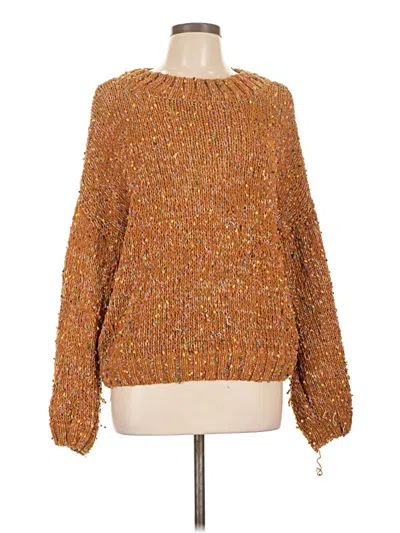 Pre-owned Blu Pepper Pullover Sweater In Orange