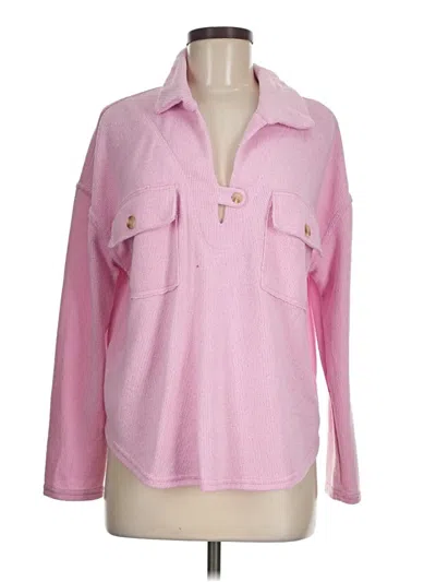 Pre-owned Blu Pepper Pullover Sweater In Pink