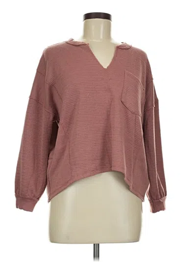 Pre-owned Blu Pepper Pullover Sweater In Pink