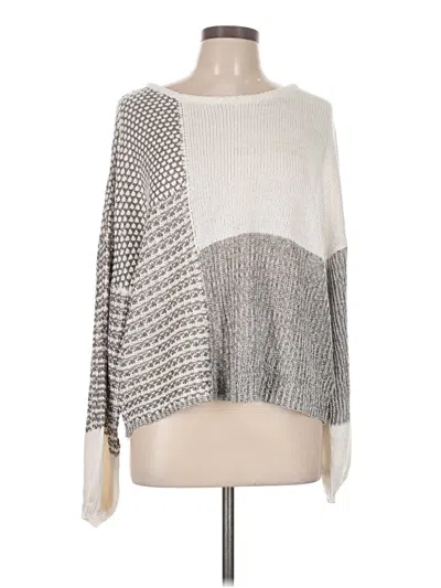 Pre-owned Blu Pepper Pullover Sweater In Silver