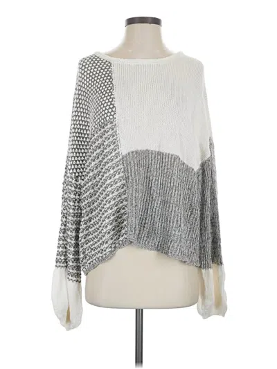Pre-owned Blu Pepper Pullover Sweater In Silver