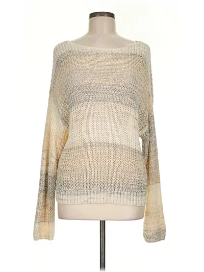 Pre-owned Blu Pepper Pullover Sweater In Tan