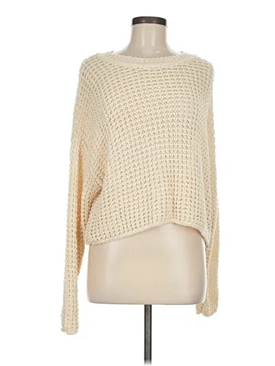 Pre-owned Blu Pepper Pullover Sweater In White