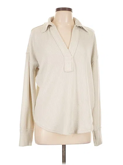 Pre-owned Blu Pepper Pullover Sweater In White