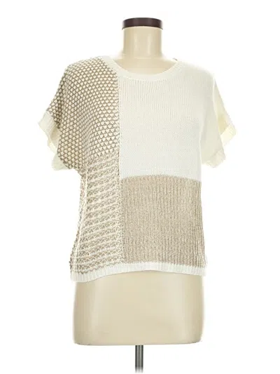 Pre-owned Blu Pepper Pullover Sweater In White