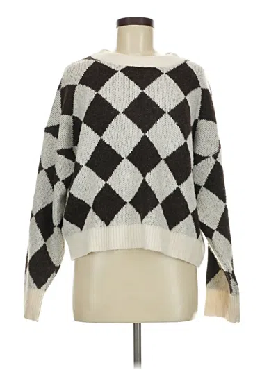 Pre-owned Blu Pepper Pullover Sweater In White