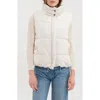 Blu Pepper Quilted Vest In Ivory