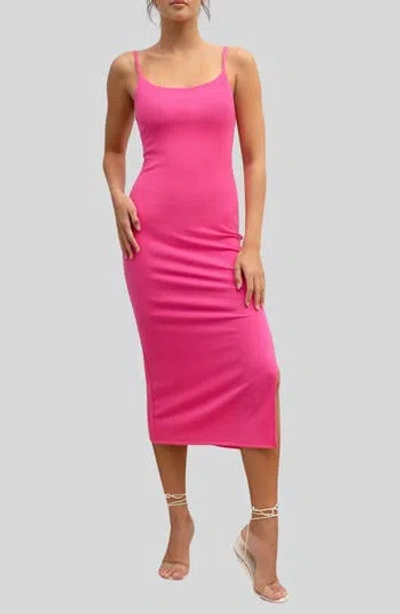 Blu Pepper Ribbed Body-con Dress