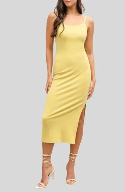 Blu Pepper Ribbed Body-con Dress