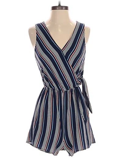 Pre-owned Blu Pepper Romper In Blue