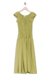 BLU PEPPER BLU PEPPER SHIRRED MAXI DRESS