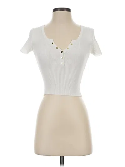 Pre-owned Blu Pepper Short Sleeve T-shirt In Ivory