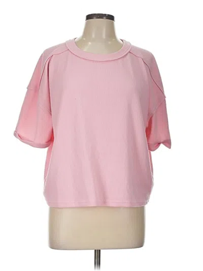 Pre-owned Blu Pepper Short Sleeve T-shirt In Pink