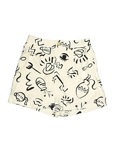 Pre-owned Blu Pepper Shorts In Ivory