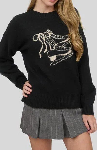 Blu Pepper Skate Sweater In Black