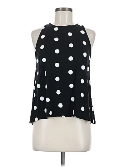 Pre-owned Blu Pepper Sleeveless Blouse In Black