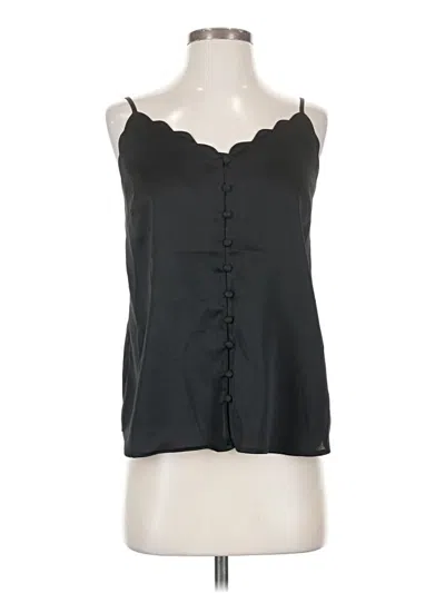 Pre-owned Blu Pepper Sleeveless Blouse In Black