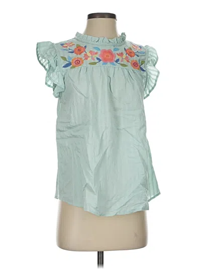 Pre-owned Blu Pepper Sleeveless Blouse In Blue