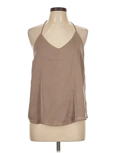 Pre-owned Blu Pepper Sleeveless Blouse In Brown